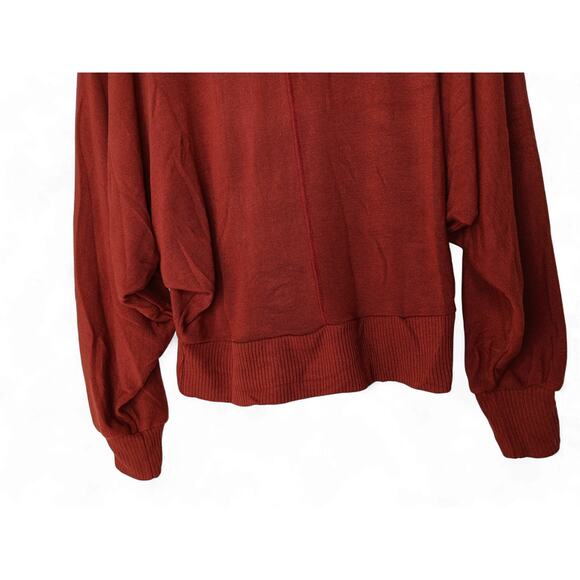 New Project Social T Los Angeles Rust Red Dolman Sleeve Sweater Women’s Medium - Picture 8 of 12